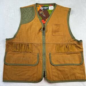 SafTbak Vintage Hunting Outdoorsman Canvas Vest Jacket Size XL USA